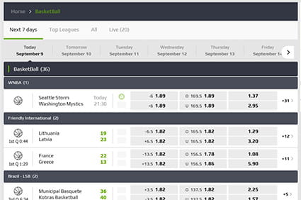 Odds for Betting on Basketball