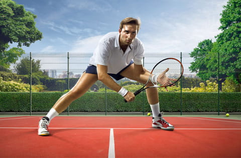Tennis Player in Tennis Pose